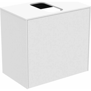 Ideal Standard Atelier Conca стенен шкаф с 1 чекмедже и плот с централен изрез 60 см матово бяло (T3934Y1)