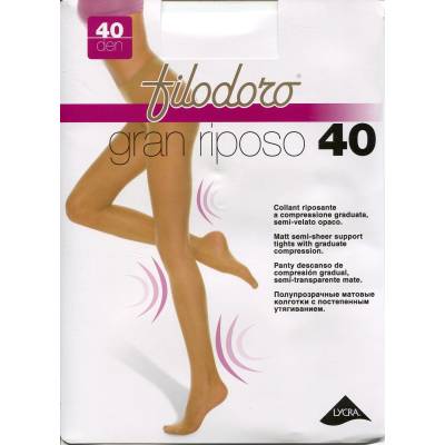 Filodoro Чорапогащник Filodoro grand riposo 40 den