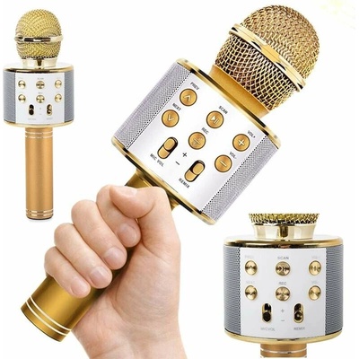 Verk 01377 Karaoke Bluetooth mikrofón 1800mAh svetlo ružová