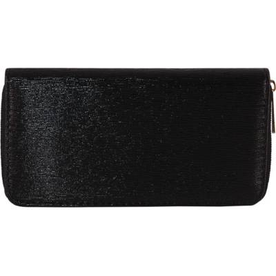 Shiny black dámská peněženka na zip 11614 2 černá