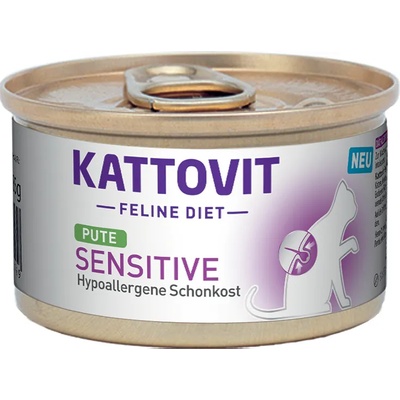 Kattovit 12х85г Kattovit Sensitive, консервирана храна за котки - с пиле