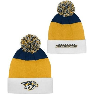Outerstuff Dětská zimní čepice Nashville Predators NHL Essentials Cuffed Knit W Pom