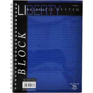  Тетрадка ГФ 80л. спирала офсет Пиня Liberty 105769 микроперф. и перфор. за класьор