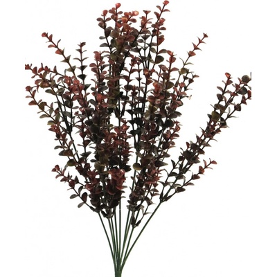 Umělá rostlina, Blahovičník - Eukalyptus keř bugundy/červrený V52 cm