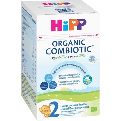 HiPP Био адаптирано мляко Hipp 2 - Комбиотик, 800 g (2105)