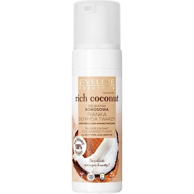 Eveline Cosmetics Rich Coconut Jemná čistící pěna na tvář 150 ml