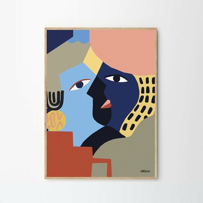 Moikka Plagát The Kiss by Madi 50x70 cm