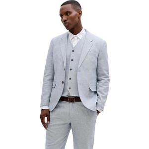 Jack & jones Сако Jack & jones Martin Summer Linen Blend 12291806 blazer - Grey (Faded Denim / Slim Fit)