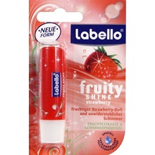 Labello Fruity Shine Jahoda výživný balzam na pery 4,8 g