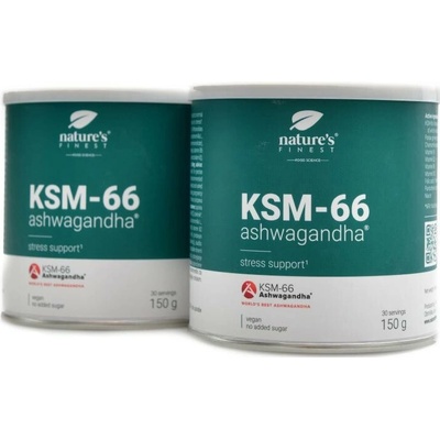 NaturesFinest Nutrisslim KSM-66 Ashwagandha Powder 2 x 150 g