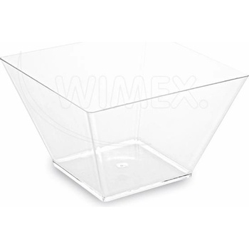 WIMEX s. r. o WIMEX s. r. o. Чаши за храна (PS) квадратни прозрачни 110 x 110 x 70 мм 500 ml [20 бр. ]