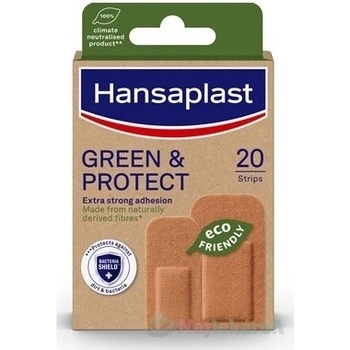 Hansaplast GREEN & PROTECT udržateľná náplasť, 2 veľkosti 1x20 ks