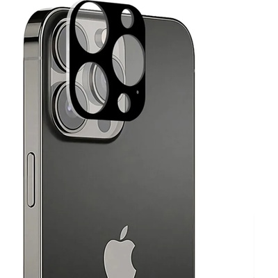 Techsuit Протектор за камера за iPhone 13 Pro / iPhone 13 Pro Max - Цяло стъкло за камера - Черен
