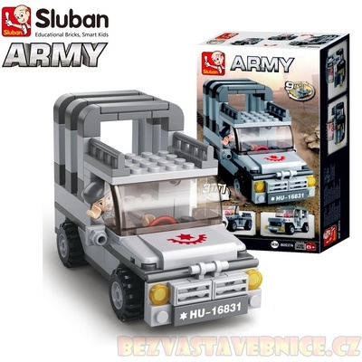 Sluban B0537A Aircraft Carrier Jeep 3v1 110 ks