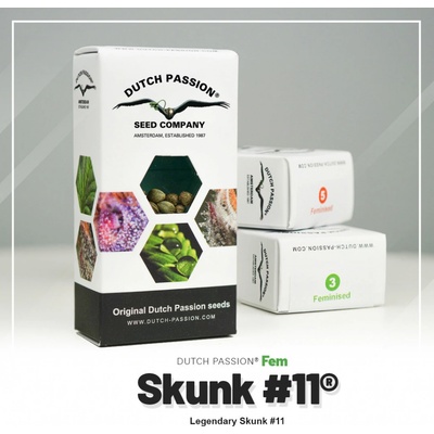 Dutch Passion Skunk 11 semienka neobsahujú THC 10 ks