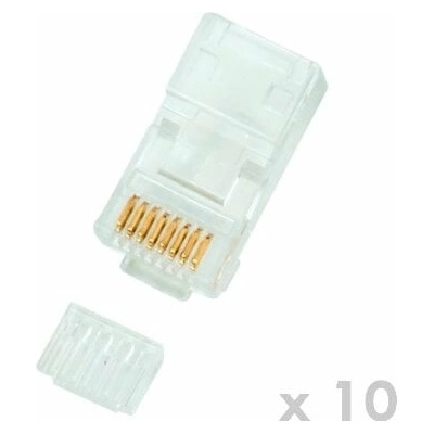 DATACOM DATACOM Konektor RJ45 UTP 8p8c Cat6 lanko 10ks 4161 – Zboží Mobilmania