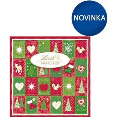 Lindt Kolekcia mliečnej, bielej čokolády s rôznymi náplňami a čokolády mliečnej 115 g