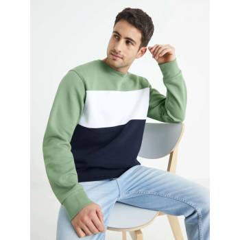 Image 1 of Celio Зелен и черен мъжки раиран пуловер Celio Betrail Celio | Cheren | МЪЖЕ | S