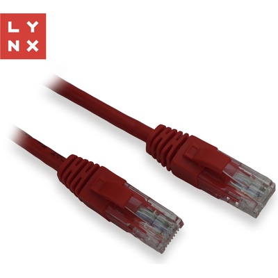 Lynx CS LX-UTP5E-0030-RED UTP patch Cat5e PVC CCA 0,3m červený 10ks