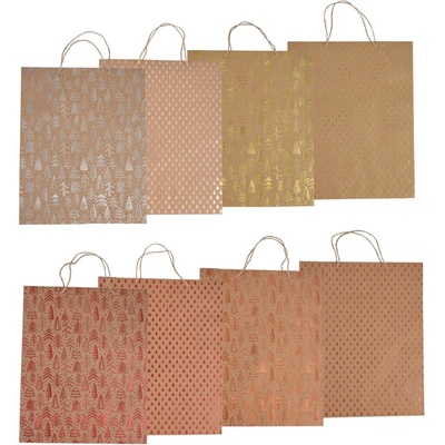 Vianočná darčeková taška XMAS 33 × 9,5 × 41 cm (mix 8 motívov)