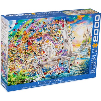 EUROGRAPHICS Пъзел Eurographics от 2000 части - Приказният свят на еднорозите (82205551)