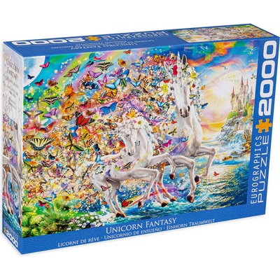 EUROGRAPHICS Пъзел Eurographics от 2000 части - Приказният свят на еднорозите (82205551)