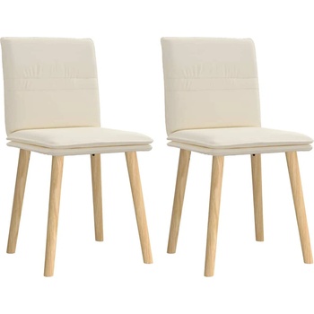 vidaXL Трапезни столове, 2 бр, лен (4101266)