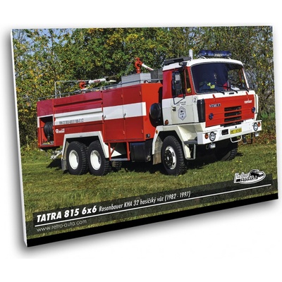 Obraz č. 15 - Tatra 815 6x6 Rosenbauer hasičský vůz (1982 - 1997) 100 x 70 cm