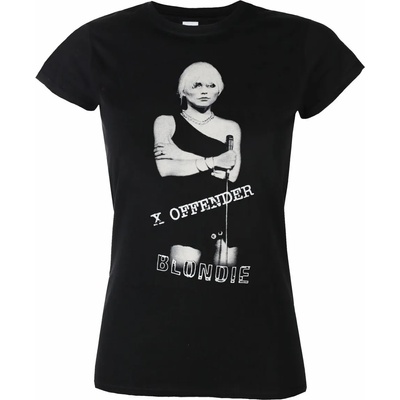 ROCK OFF дамска тениска Blondie х Offender - ЧЕРЕН - ROCK OFF - BLDTS02LB