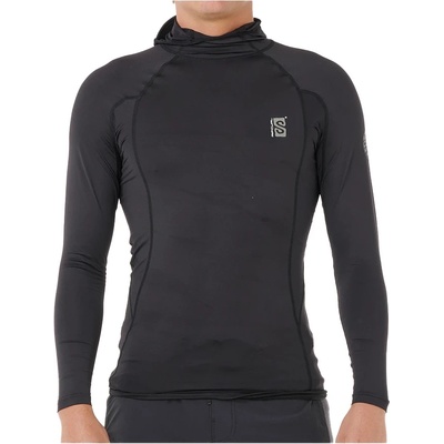 Rip Curl Мъжка плажна тениска от ликра Rip Curl Search UPF Perf Hood L/S Lycra - Black (050-2299-0114)