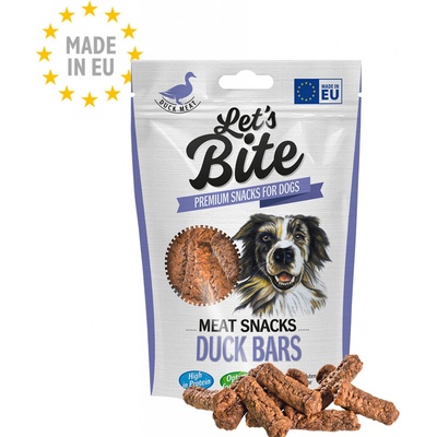 Brit Let's Bite Meat Snacks Duck Bars 80 g