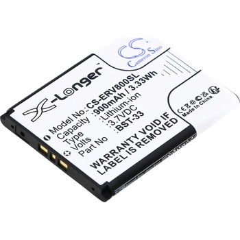 Image 1 of Cameron Sino Батерия за мобилен телефон Sony Z800, G700, K800i, Z750 BST-33 LiIon 3, 7V 900 mA Cameron Sino (CS-ERV800SL)