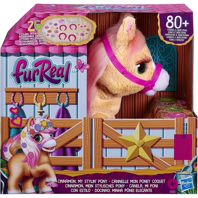 Hasbro furReal Friends kôň Cinnamon môj štýlový poník interaktívna plyšová hračka