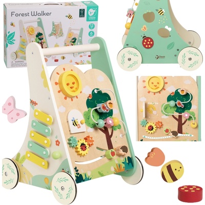 Classic World dřevěný multifunkční chodítko 8v1 forest walker