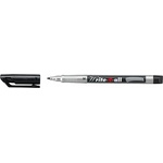 STABILO Алкохолен маркер, 1 мм, коничен, STABILO "Write-4-all", черен 146/46 (146/46)