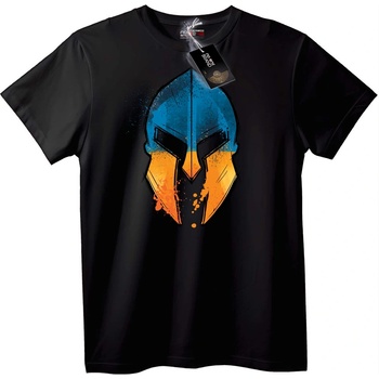 NOONEBRAND Тениска Спартански Шлем - 2XL, Black