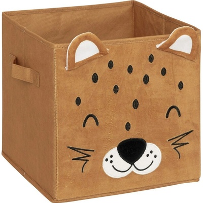 Atmosphera Box Leopard 29x29x29 cm hnedá