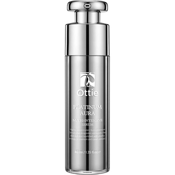 Ottie Platinum Aura Подмладяващ серум за лице с черен хайвер и платина, 40 ml