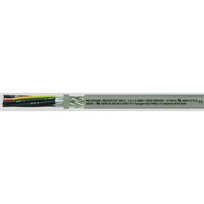 Helu MEGAFLEX® 500 13519-500 riadiaci kábel 4 G 0.75 mm² 500m sivá