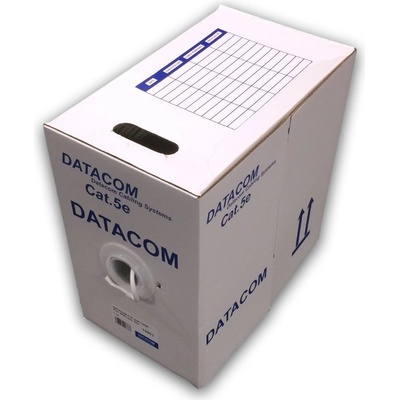 Datacom 12001 FTP, drát, CAT5E, PVC, Eca, 305m, bílý