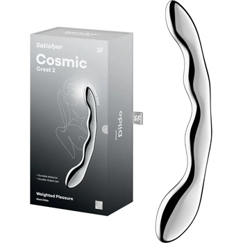 Метално дилдо с два стимулиращи края, 20, 5см. - Steel Dildo Cosmic Crest 2 (D-244932)