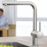 GROHE Кухненски смесител Grohe Minta с издърпващ се душ, 2 вида струи, четкан хром, Supersteel (30274DC0)