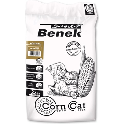 Super Benek 35л Super Benek Corn Cat Golden постелка за котешката тоалетна
