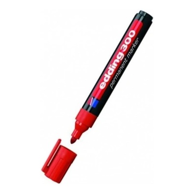 edding Маркер Edding 300, червен, от 1.5 до 3 mm, за надписване на DVD (OK10001835)
