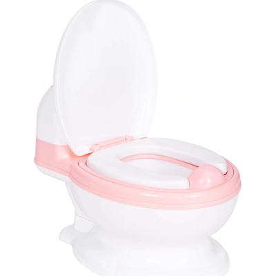 EcoToys HA-P05 Nočník s odnímatelnou vložkou WC prkénka uzavírací růžové