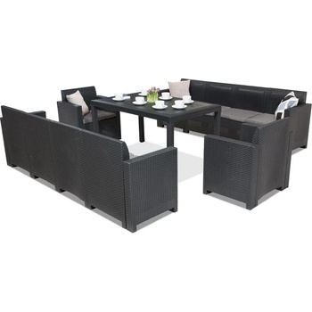 BICA Мебели от техноратан Nebraska Apetito Max 10 антрацит Bica (BCHNEB10ANT)