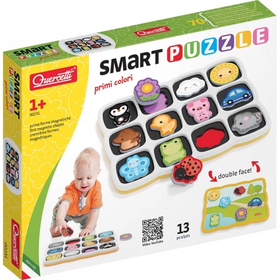 Quercetti Smart Puzzle magnetico first colors and words 0231 – Zboží Dáma