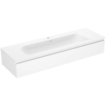 Mexen Orio баня шкаф 140 см с мивка Vela, 1 чекмедже, бял мат - 91A10-14023-1-BF01-W23M01 (91A10-14023-1-BF01-W23M01)