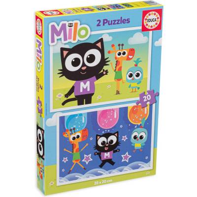 Educa Пъзел Educa от 2 x 20 части - Milo (EDU19541)