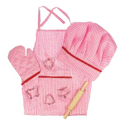 Ourbaby Bigjigs Toys Růžový set šéfkuchařky
